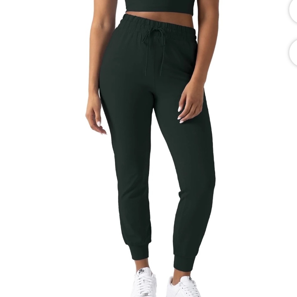 YITTY Ultra Luxe High Waist Everpine Green Jogger Athleisure Pants